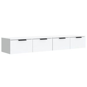 vidaXL Mobili Pensili 2 pz Bianchi 68x30x20 cm Legno Multistrato