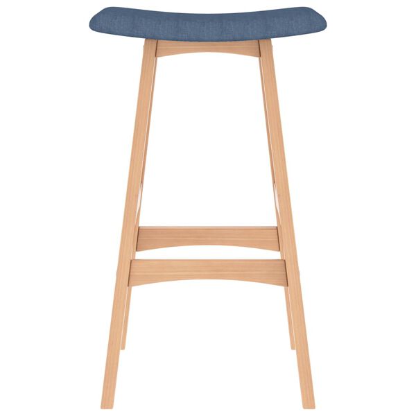 vidaXL Sgabelli da Bar 2 pz Blu in Tessuto