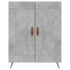 vidaXL Credenza Grigio Cemento 69,5x34x180 cm in Legno Multistrato