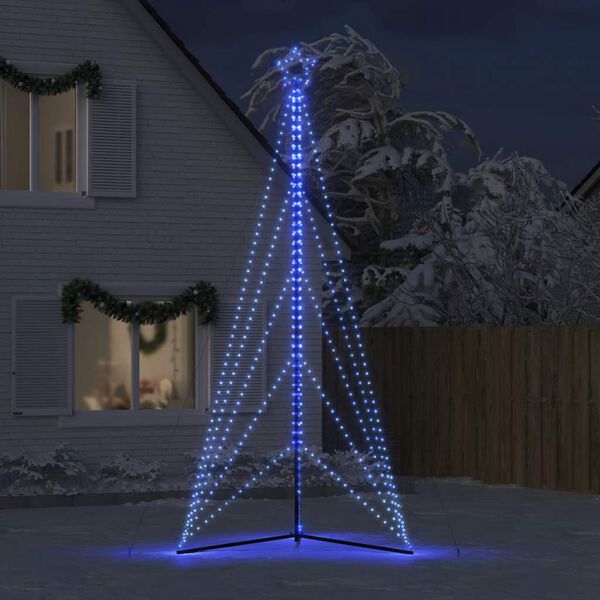 vidaXL Albero di Natale a LED 615 LED Blu 404,5 cm