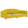 vidaXL Divano Letto Estraibile con Materassi Giallo 100x200 cm Velluto