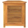vidaXL Contenitore Giardino con Borsa 200x50x55 cm Legno Massello Teak