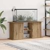vidaXL Supporto per acquario artigianale in rovere 121x41x58 cm in legno ingegnerizzato