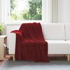 vidaXL Coperte da Pile 6 pcs Rosso Bordeaux 130 x 150 cm Panno