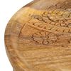 vidaXL Tavolini Rotondi 2 pz in Legno Massello di Mango e Acciaio