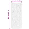 vidaXL Tappeto a Pelo Corto HUARTE Morbido e Lavabile Crema 80x200 cm
