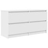 vidaXL Mobile Porta TV Bianco 100x35x54 cm in Legno Multistrato