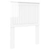 vidaXL Testiera con testiera Bianco Lucido 75 cm Legno multistrato