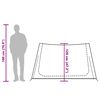 vidaXL Tenda da Campeggio per 2 Persone Blu Impermeabile