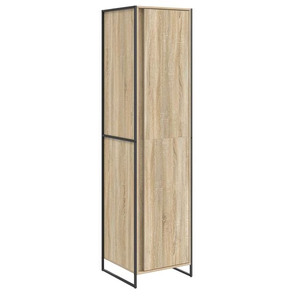 vidaXL Armadio 2 pcs Sonoma 50 x 50 x 200 cm Legno multistrato