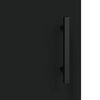 vidaXL Credenza Nera 69,5x34x180 cm in Legno Multistrato