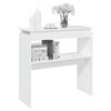 vidaXL Tavolino Consolle Bianco 80x30x80 cm in Legno Multistrato