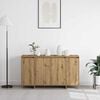 vidaXL Credenza Rovere artigianale 135 x 41 x 75 cm Legno multistrato