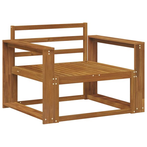 vidaXL Divano centrale per esterno Legno di Acacia Massello Naturale