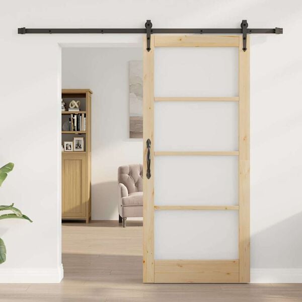 vidaXL Porta scorrevole ORKDAL Naturale 86 x 198,5 cm