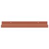 vidaXL Scaffale da parete 4 pcs Rosso 40 x 9 x 3 cm Legno multistrato