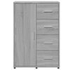 vidaXL Credenze 2 pz Grigio Sonoma 60x31x84 cm in Legno Multistrato