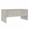 vidaXL Tavolino Grigio Cemento 102x50,5x46,5 cm in Legno Multistrato