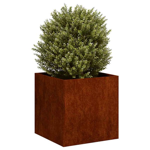 vidaXL Fioriera Arrugginita 40x40x40 cm in Acciaio Corten