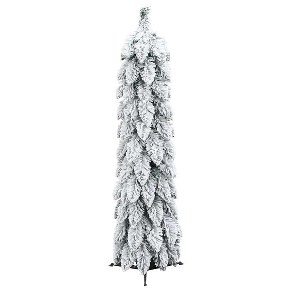 vidaXL Albero di Natale Artificiale con 45 LED e Neve Floccata 90 cm