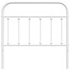 vidaXL Testiera in Metallo Bianco 100 cm