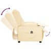 VidaXL Poltrona Reclinabile Elettrica Crema in Similpelle