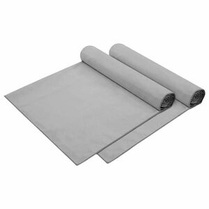 vidaXL Asciugamani per lettino 2 pcs Grigio scuro 210 x 75 cm