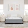vidaXL Letto a molle con materasso Grigio chiaro 160 x 200 cm Tessuto