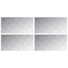 vidaXL Gradini per Scale 4 pz 80 x 40 cm Argento Alluminio