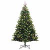 vidaXL Albero di Natale Artificiale a Cerniera con 300 LED 240 cm