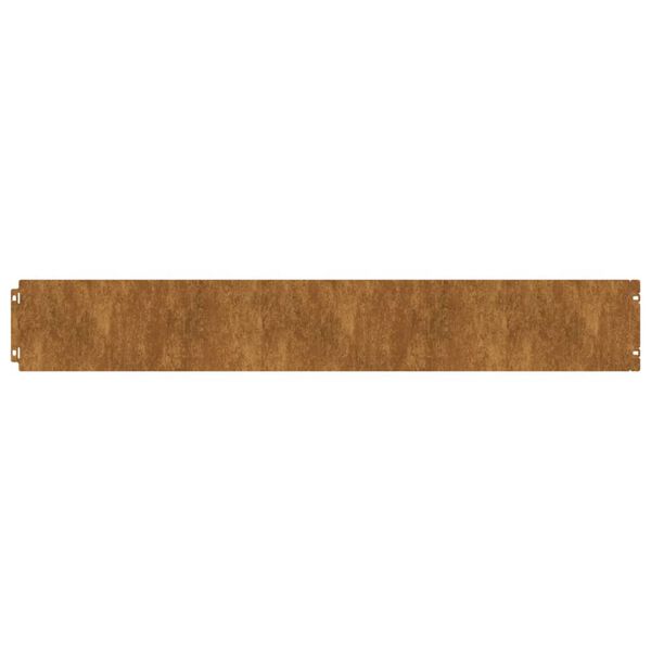 vidaXL Bordure per Prato 10 pz 15x103 cm Flessibili in Acciaio Corten
