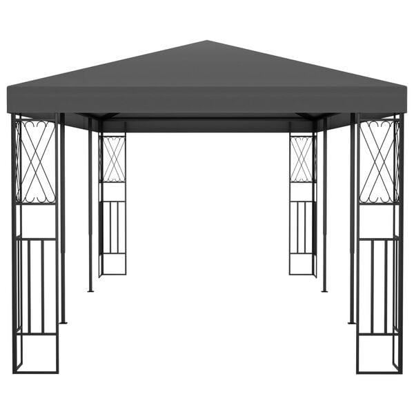 vidaXL Gazebo 3x6 m Antracite in Tessuto