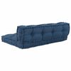 vidaXL Cuscino per Divano Pallet 2 pcs Indaco 120 x 80 x 38 cm Tessuto