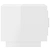vidaXL Tavolino Salotto Bianco Lucido 51x50x45 cm in Legno Multistrato