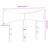 vidaXL Testiera Marrone Cera 135 cm in Legno Massello di Pino