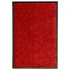 vidaXL Zerbino Lavabile Rosso 40x60 cm