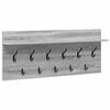 vidaXL Appendiabiti a muro Grigio Sonoma 100 x 40 x 12 cm