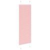vidaXL Tenda Plissettata Rosa 50x100 cm Larghezza Tessuto 49,4 cm