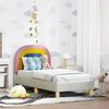 vidaXL Struttura letto per bambini con testata Crema 70 x 140 cm