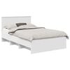 vidaXL Struttura del letto Bianco 120 x 123 cm Legno multistrato