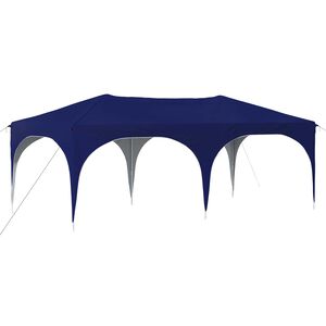 vidaXL Tenda per feste a pop-up 575 x 288 x 245 cm Blu Tessuto Oxford
