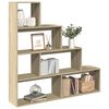 vidaXL Libreria 4 Ripiani Rovere Sonoma 143,5x29x143,5 cm Truciolato