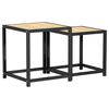 vidaXL Tavolini 2 pz MDF Rovere Sonoma
