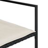 vidaXL Set da Pranzo da Giardino 15 pz con Cuscini Nero in Polyrattan