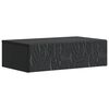 vidaXL Tavolino da Parete Laterale Nero 59 x 34,5 x 17 cm