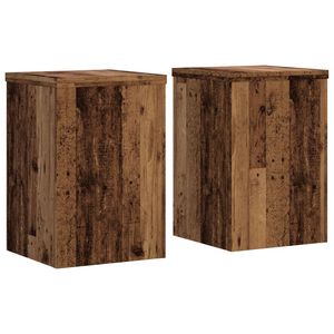 vidaXL Supporti per Piante 2 pz Legno 25x25x35 cm Legno Multistrato