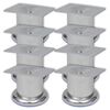 vidaXL Piedini Rotondi per Divani 8 pz Cromati 60 mm