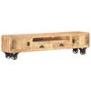 vidaXL Mobile Porta TV 150x30x37 cm in Legno Massello di Mango