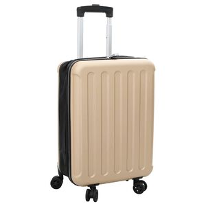 vidaXL Valigia con blocco Champagne 34 x 23 x 55.5 cm Plastica ABS