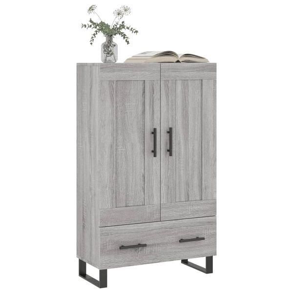 vidaXL Credenza Grigio Sonoma 69,5x31x115 cm in Legno Multistrato
